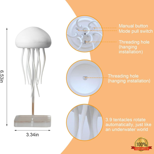 Jellyfish Lamp LED Mood Light – Rechargeable.